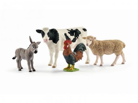 Игровые фигурки Schleich Набор из 4 фигурок Farm World starter set Животные фермы