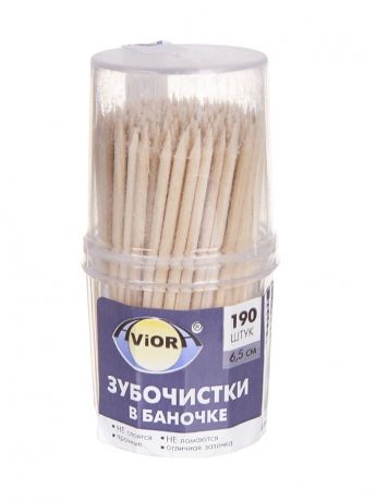 Зубочистки Aviora Деревянные 190шт 401-427