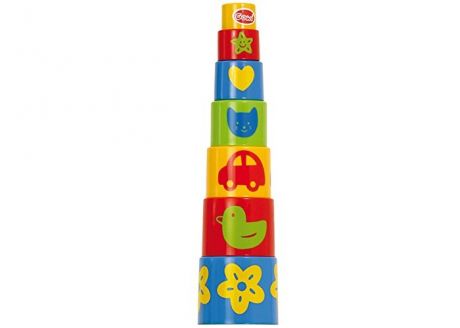 Развивающие игрушки Gowi Ведерко-пирамидка Формочки (7 предметов)