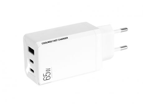 Зарядное устройство Red Line Superior PD-80 USB + 2xType-C 3.25A QC3.0 + PD65 Cool MOS White УТ000026763