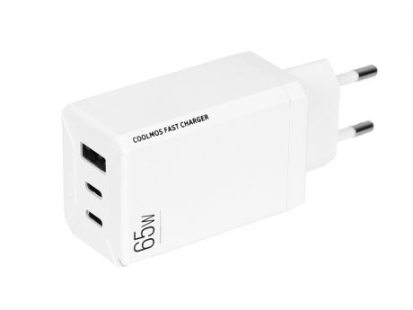 Зарядное устройство Barn&Hollis B&H-55 USB + Type-C QC 3.0 + PD65 White УТ000027039