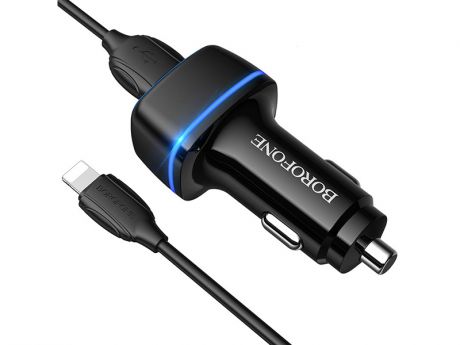 Зарядное устройство Borofone BZ14 Max + кабель USB - Lightning Black 6931474735928