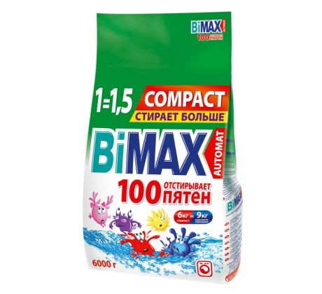 Бытовая химия BiMax Стиральный порошок 100 пятен автомат 6 кг
