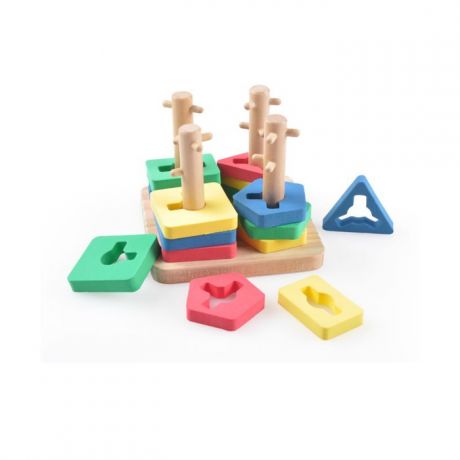 Деревянные игрушки Мир деревянных игрушек Логическай квадрат малый
