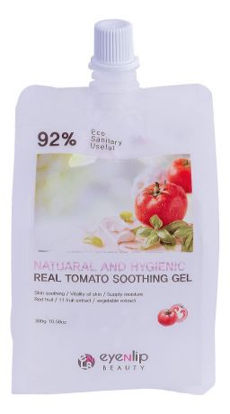 Гель для лица и тела с экстрактом томата Natural And Hygienic Real Tomato Soothing Gel 300мл