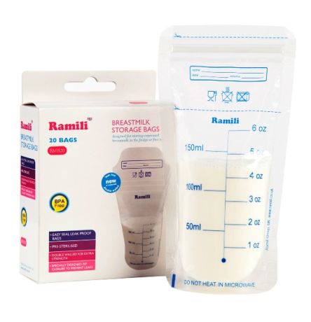 Контейнеры Ramili Пакеты для хранения грудного молока Breastmilk Bags