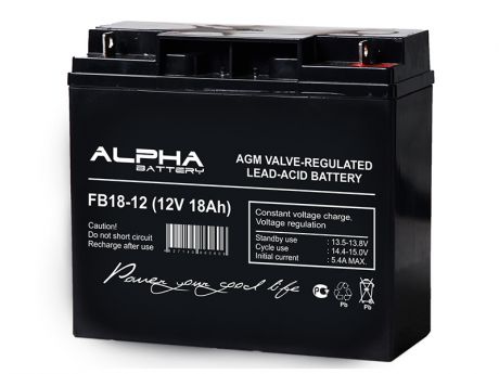 Аккумулятор Alpha 12V 18Ah FB18-12