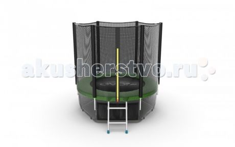 Детские батуты EVO Jump Батут External с внешней сеткой и лестницей 6ft + нижняя сеть