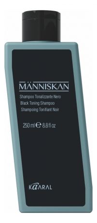 Черный тонирующий шампунь для волос Manniskan Black Toning Shampoo: Шампунь 250мл