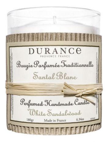 Ароматическая свеча Perfumed Handmade Candle White Sandalwood 180г (белый сандал)