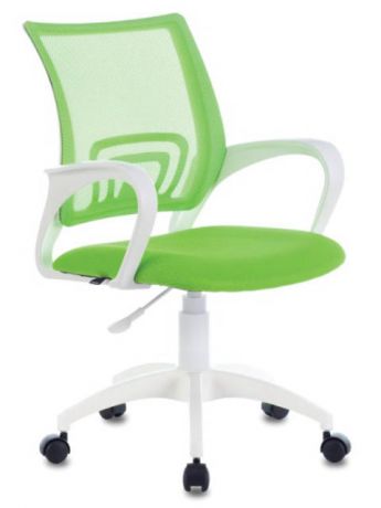 Компьютерное кресло Brabix Fly MG-396W White-Light Green 532403