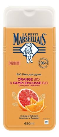 Гель для душа Апельсин и грейпфрут Bio Orange & Pamplemousse: Гель 650мл