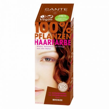 Косметика для мамы Sante Растительная краска для волос Бронза 100 г