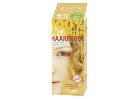Косметика для мамы Sante Растительная краска для волос Клубничный блонд 100 г