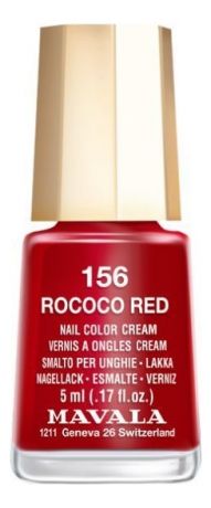 Лак для ногтей Nail Color Cream 5мл: 156 Rococo Red