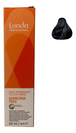 Крем-краска для интенсивного тонирования волос Ammonia Free 60мл: 3/0 Темный шатен