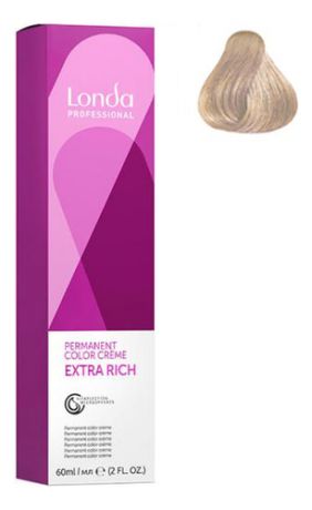 Стойкая крем-краска для волос Permanent Color Creme Extra Rich 60мл: 12/61 Специальный блонд фиолетово-пепельный