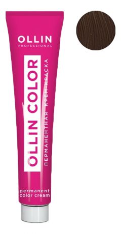 Перманентная крем-краска для волос с экстрактом подсолнечника и шелка Ollin Color 100мл: 4/1 Шатен пепельный