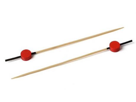 Пики бамбуковая OptiLine Красная жемчужина 12cm 100шт 10-0299
