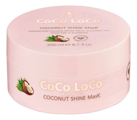 Увлажняющая маска для волос с кокосовым маслом Сосо Loco With Agave Shine Mask 200мл