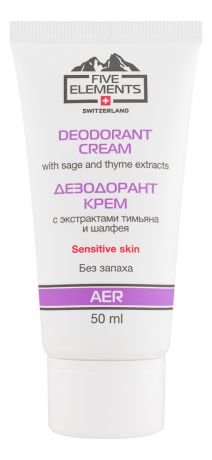 Крем-дезодорант с экстрактами тимьяна и шалфея Aer Deodorant Cream 50мл (без запаха)