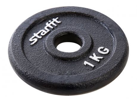 Диск чугунный Starfit BB-204 d-26mm 1kg Black УТ-00009818