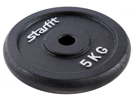 Диск чугунный Starfit Core BB-204 d-26mm 5kg Black УТ-00018818