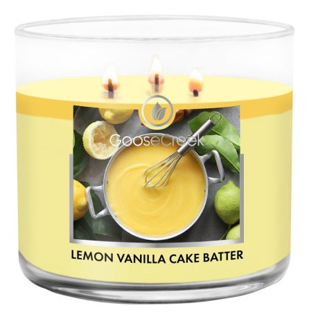 Ароматическая свеча Lemon Vanilla Cake Batter (Лимонно-ванильный крем): свеча 411г