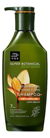 Восстанавливающий шампунь для волос Super Botanical Abyssinian Oil & Ylang Ylang Shampoo 500мл