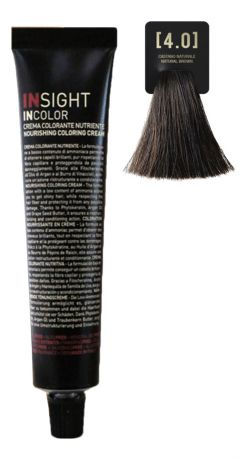 Крем-краска для волос с фитокератином Incolor Crema Colorante 100мл: 4.0 Коричневый натуральный