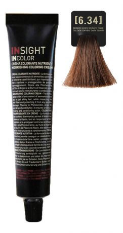 Крем-краска для волос с фитокератином Incolor Crema Colorante 100мл: 6.34 Золотисто-медный темный блондин