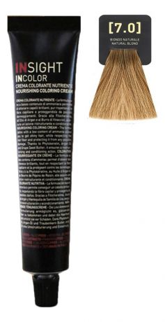 Крем-краска для волос с фитокератином Incolor Crema Colorante 100мл: 7.0 Блондин натуральный