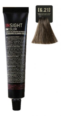 Крем-краска для волос с фитокератином Incolor Crema Colorante 100мл: 6.21 Перламутрово-пепельный темный блондин