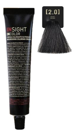 Крем-краска для волос с фитокератином Incolor Crema Colorante 100мл: 2.0 Брюнет