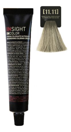 Крем-краска для волос с фитокератином Incolor Crema Colorante 100мл: 11.11 Платиновый интенсивно-пепельный блонд