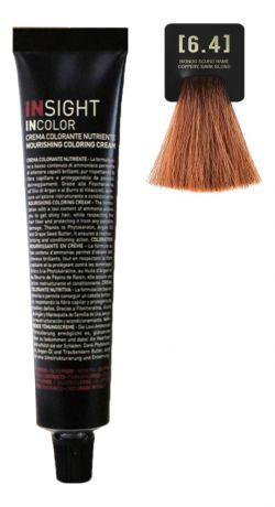 Крем-краска для волос с фитокератином Incolor Crema Colorante 100мл: 6.4 Медный темный блондин