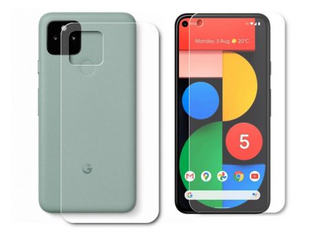 Гидрогелевая пленка LuxCase для Google Pixel 5 0.14mm Front and Back Matte 86779