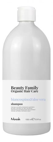 Шампунь для ежедневного ухода за волосами Beauty Family Shampoo Biancospino & Aloe Vera: Шампунь 1000мл