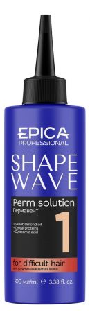 Перманент для химической завивки трудноподдающихся волос Shape Wave Perm Solution: Перманент 100мл
