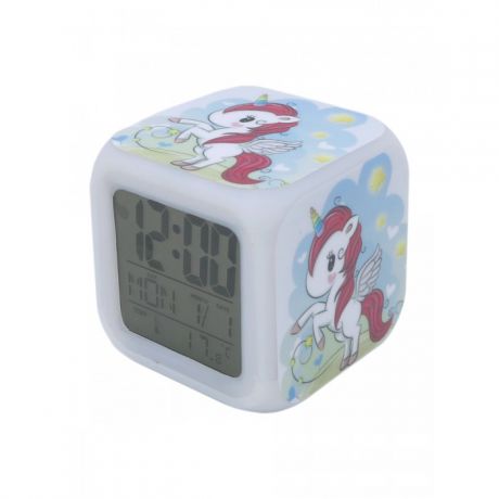 Часы Mihi Mihi Будильник Единорог с подсветкой №15