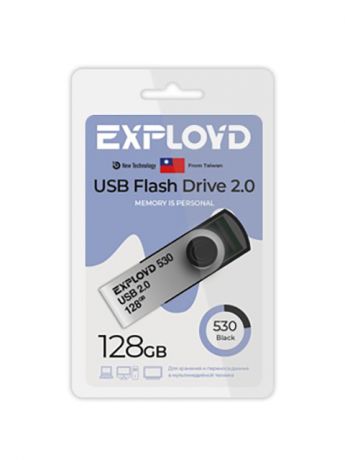 USB Flash Drive 128Gb - Exployd 530 EX-128GB-530-Black