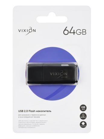 USB Flash Drive 64Gb - Vixion Shark Eyes USB 2.0 GS-00008769