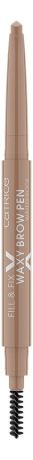 Контурный карандаш для бровей Fill & Fix Waxy Brow Pen Waterproof: 010 Blonde Brown