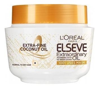 Маска-уход для волос 5 в 1 Роскошь кокосового масла ELSEVE Extraordinary Oil 300мл