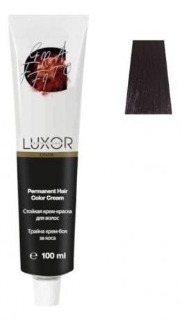 Стойкая крем-краска для волос с протеинами пшеницы Luxor Color Permanent Hair Color Cream 100мл: 5.75 Светлый коричневый шоколадный махагоновый