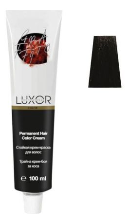 Стойкая крем-краска для волос с протеинами пшеницы Luxor Color Permanent Hair Color Cream 100мл: 3.0 Темный коричневый