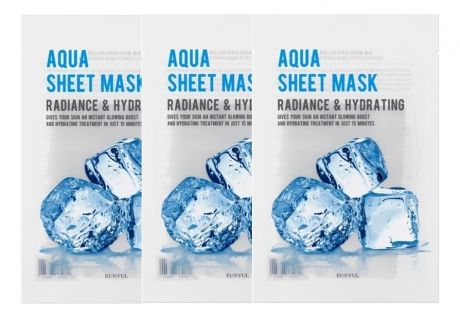 Тканевая маска для лица с гиалуроновой кислотой Purity Aqua Sheet Mask 22мл: Маска 3шт