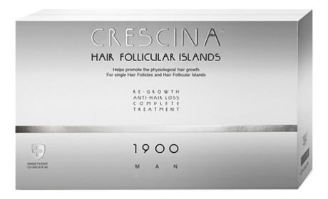 Комплекс для волос HFI 1900 Man Re-Growth Anti-Hair Loss (лосьон для стимуляции роста 10*3,5мл + лосьон против выпадения 10*3,5мл)