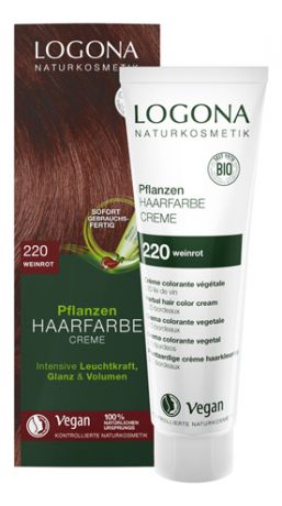 Крем-краска для волос Винный красный Herbal Hair Colour Creme 150мл