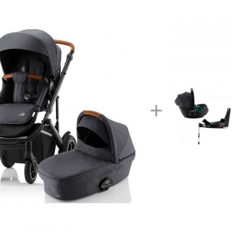 Коляски 2 в 1 Britax Roemer Smile III 2 в 1 и Автокресло Baby-Safe iSense с базой Flex Base iSense